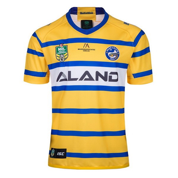 Camiseta Parramatta Eels 2ª 2018 Amarillo